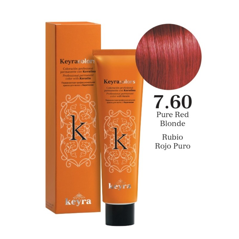 Keyra Barva na vlasy č. 7.60 (Čistá červená blond)