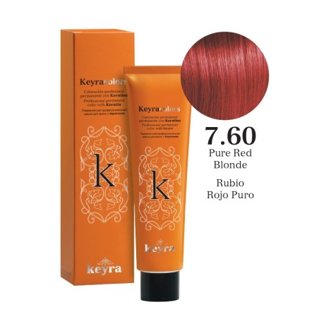 Keyra Barva na vlasy č. 7.60 (Čistá červená blond)