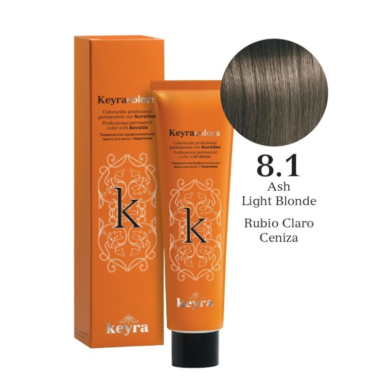 Keyra Barva na vlasy č. 8.1 (Popelavá světlá blond)