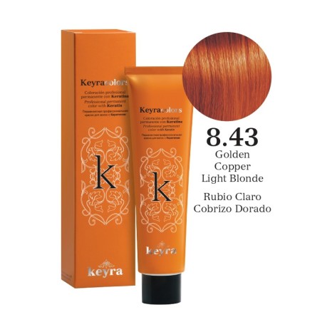 Keyra Barva na vlasy č. 8.43 (Zlatá měděná světlá blond)
